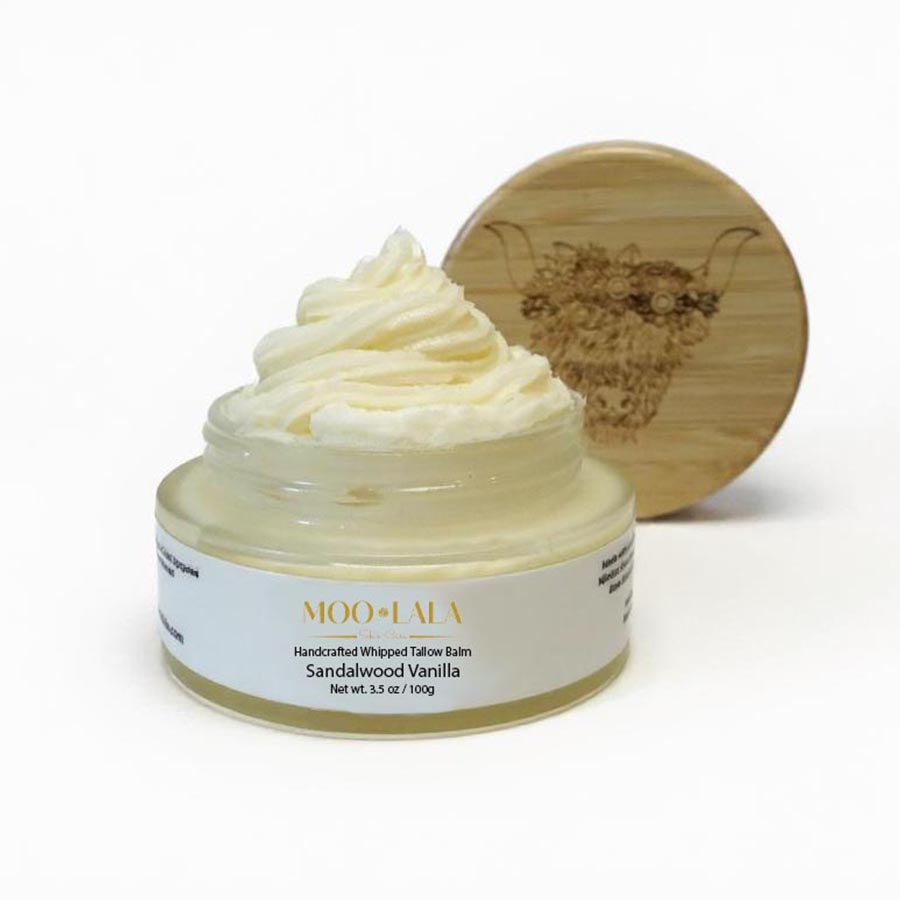 Sandalwood Vanilla Whipped Suet Tallow Balm