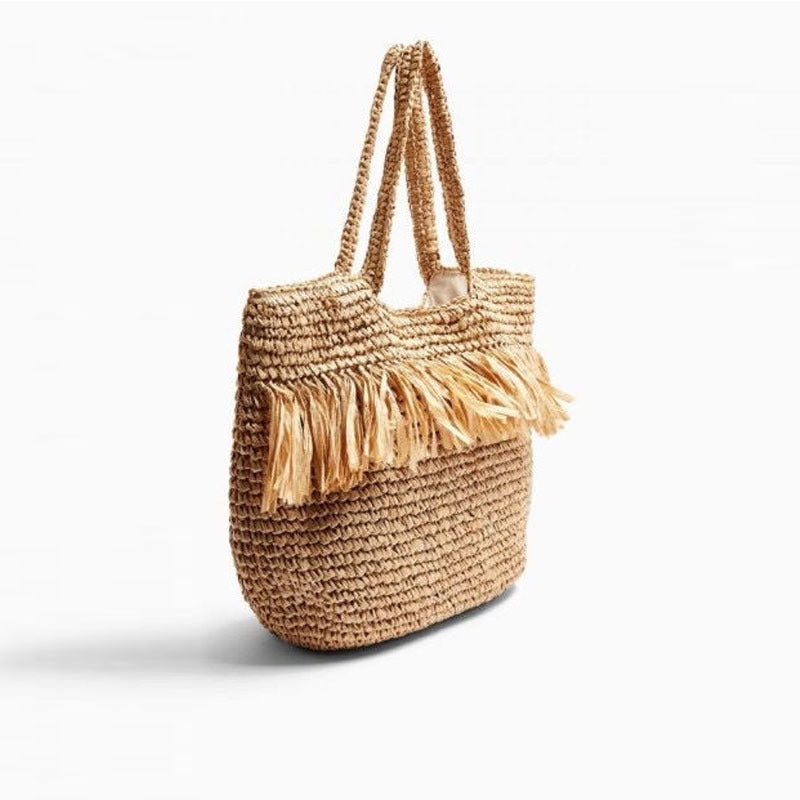 Straw Bag Woven Bag Tassle Straw Bag