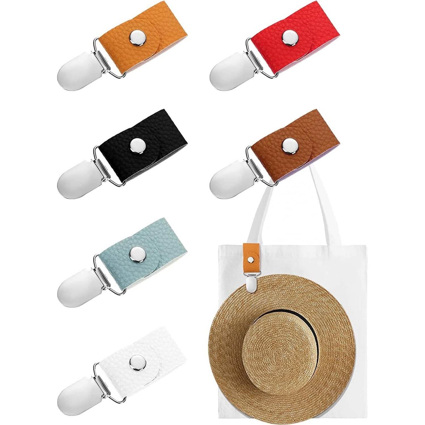 6-Piece: Hat Clip for Summer Travel