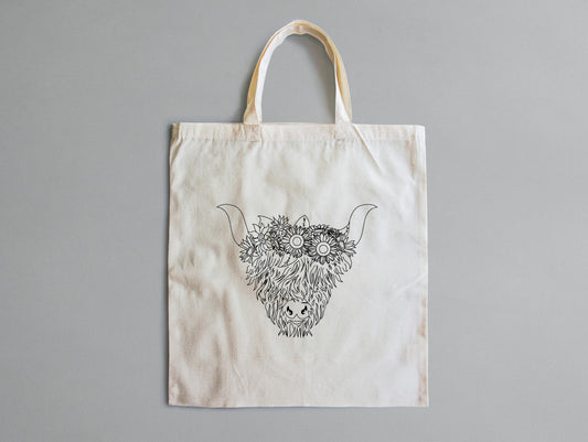 Moo LaLa 100% Organic Cotton Tote Bag
