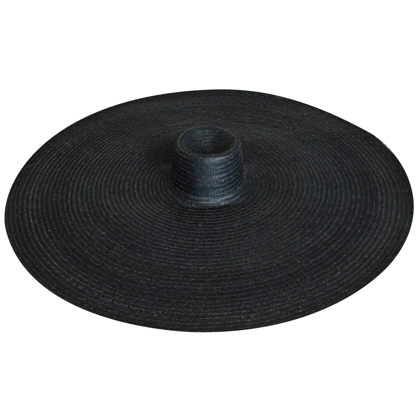 Oversized Straw Hat In Black