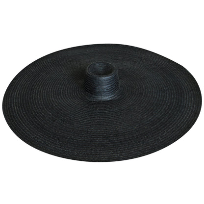 Oversized Straw Hat In Black