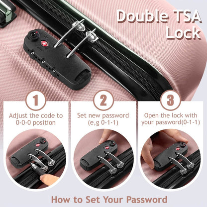 3-Piece Hard Shell Luggage Set