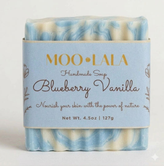 Suet Tallow Goat Milk Blueberry Vanilla Soap