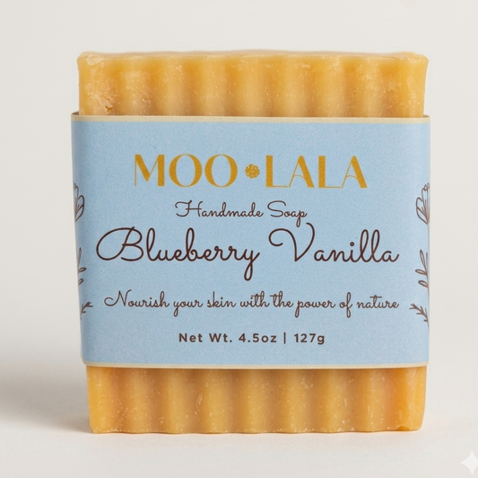 Suet Tallow Goat Milk Blueberry Vanilla Soap