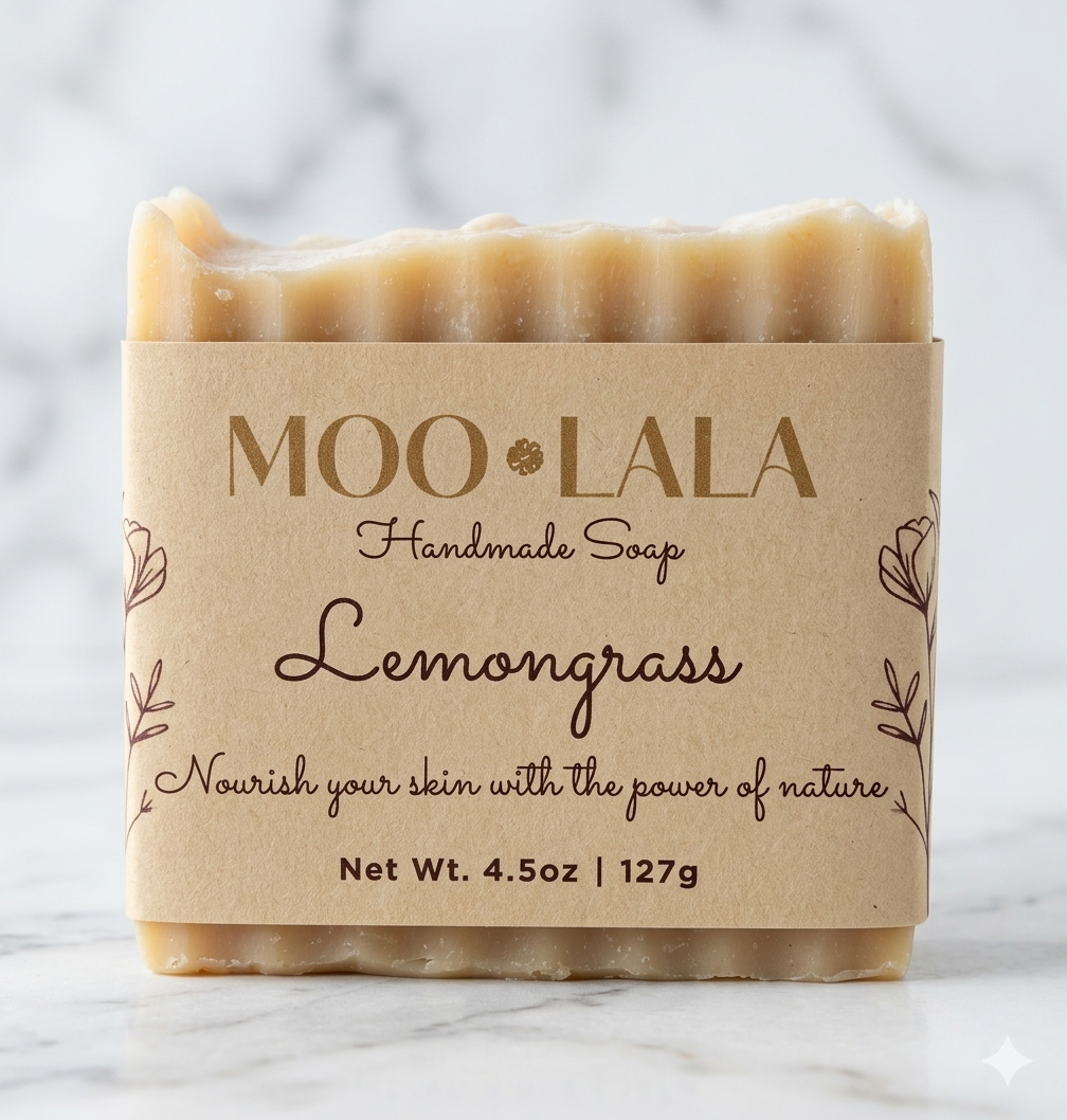 Suet Tallow Goat Milk Lemongrass Soap